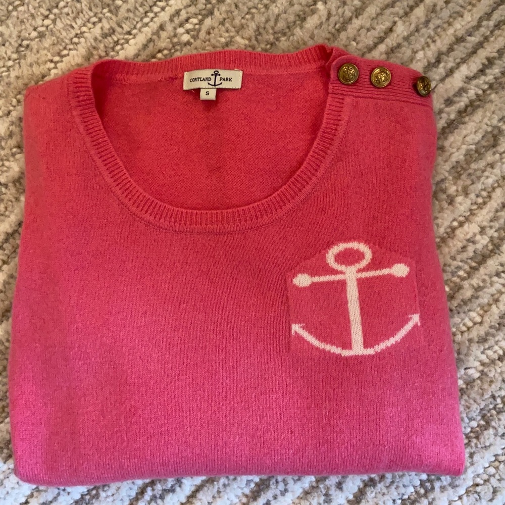 Cashmere Anchor Pink Sweater from Cortland Park